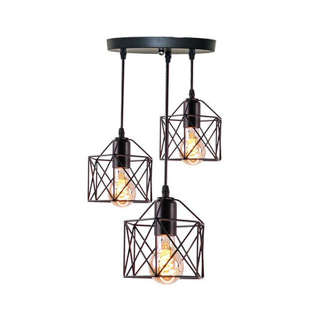 Homestyle pro mk019-b industrielle hængelamper sort metal