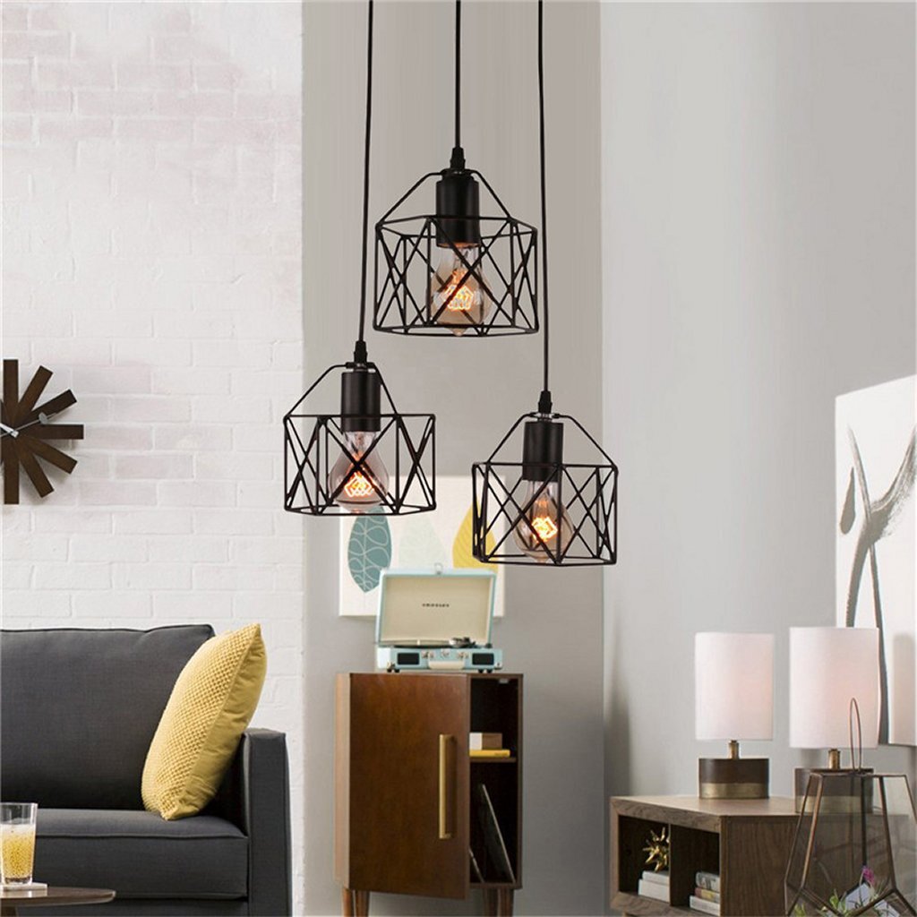 Homestyle pro mk019-b industrielle hængelamper sort metal