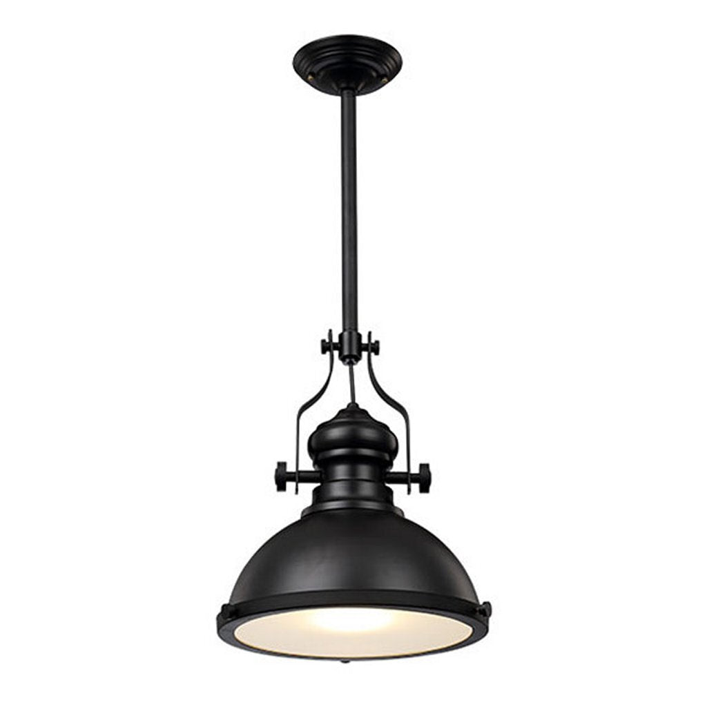 Homestyle pro mk102-wb industriel hængelampe 32x35 cm sort og hvid metal