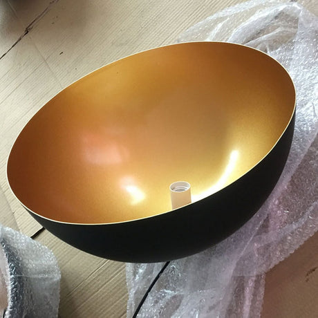 Homestyle pro mk108-gb industriel hængelampe 35x17,5 cm sort guld metal
