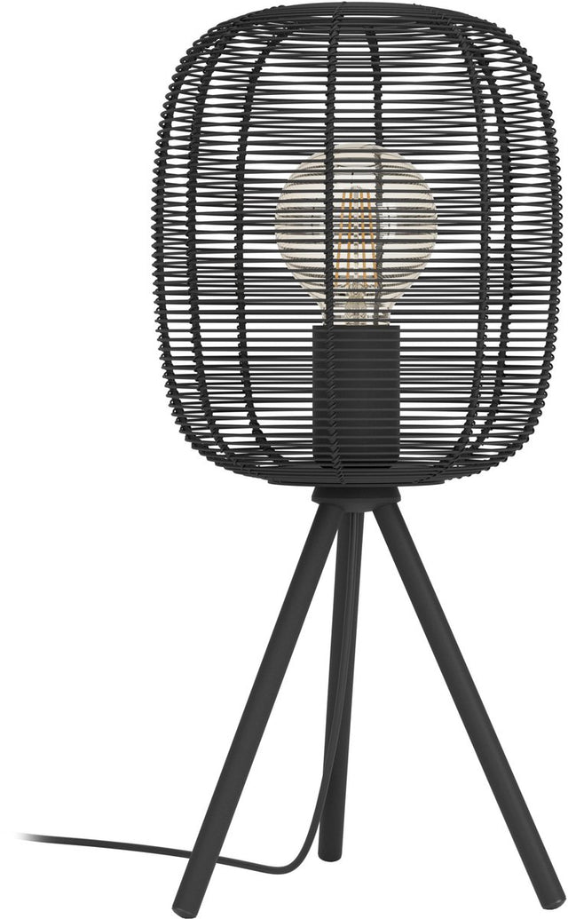 Eglo rinroe tafellamp - e27 - 44 cm - zwart