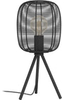 Eglo rinroe tafellamp - e27 - 44 cm - zwart