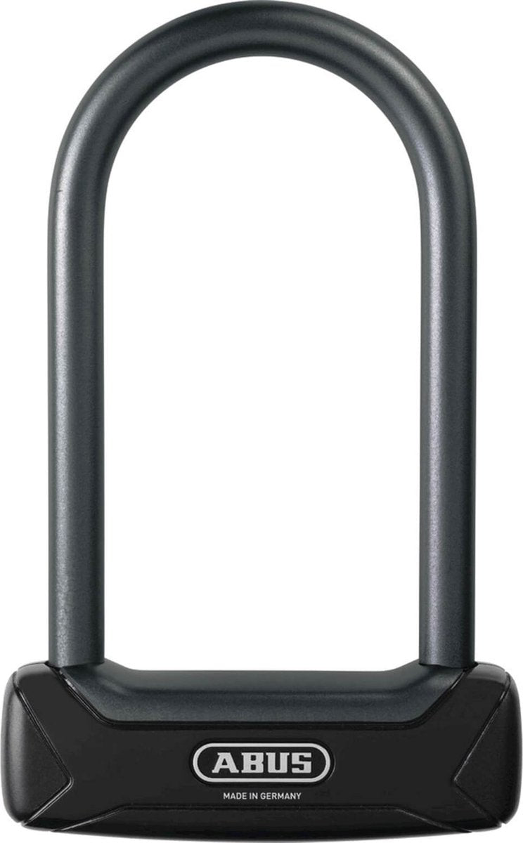 Abus U-lås Granit Plus 640 135HB230 + TexkF holder - ekstra letvægts cykellås med rundt beslag - -sikkerhedsniveau 12 - sort