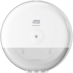Toiletpapir dispenser tork elevation t9 plastik aflåselig hvid