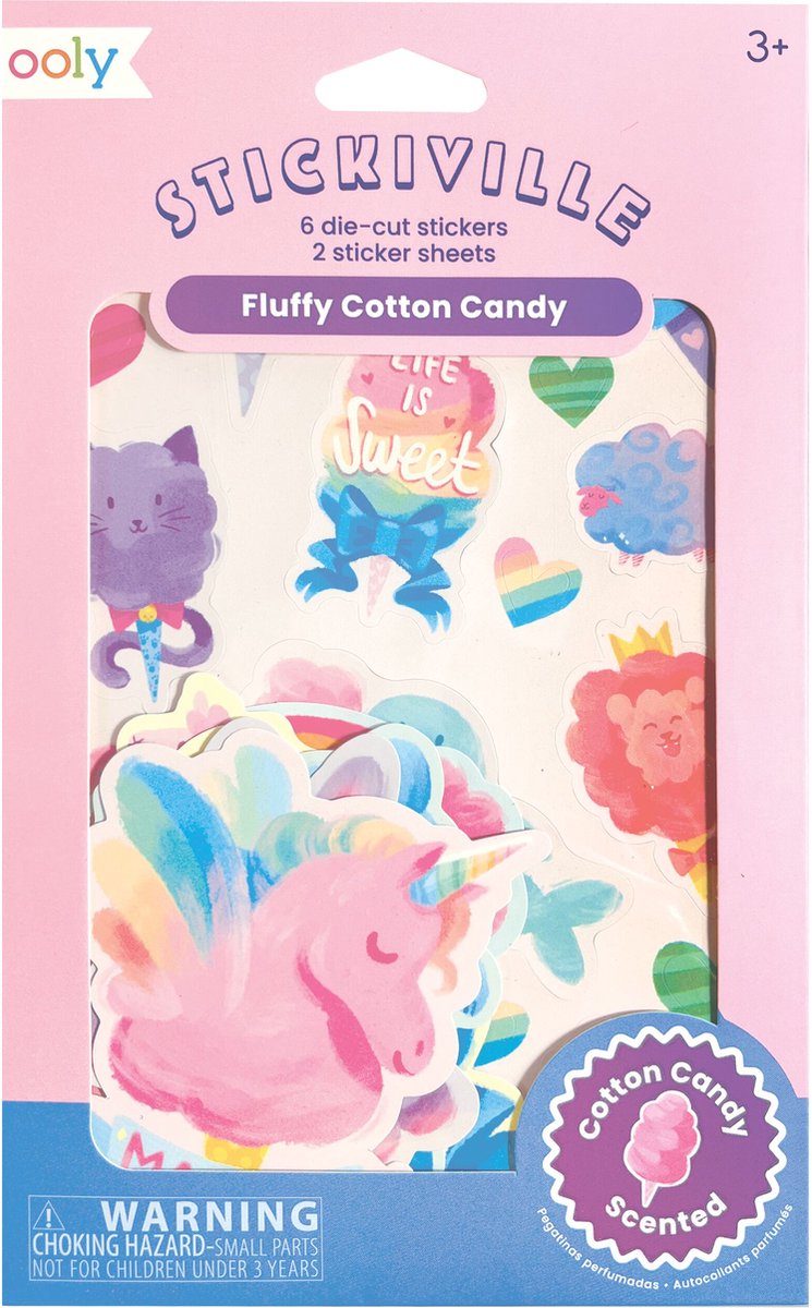 Ooly - stickiville - fluffy - bomuldsduftende klistermærker