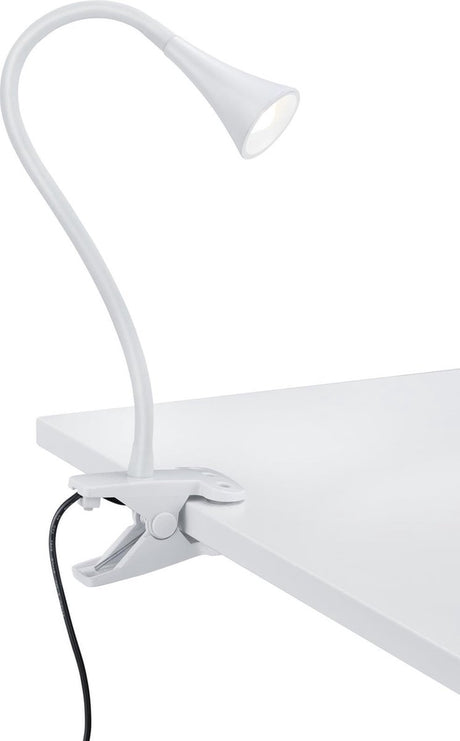 Rl live your light reality viper - klemme lys - hvid - inkl. 1x smd 3w - ledningskontakt - fleksibel - klemlampe