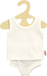 Heless dukkeundertøj og skjorte hvid, 35-45 cm