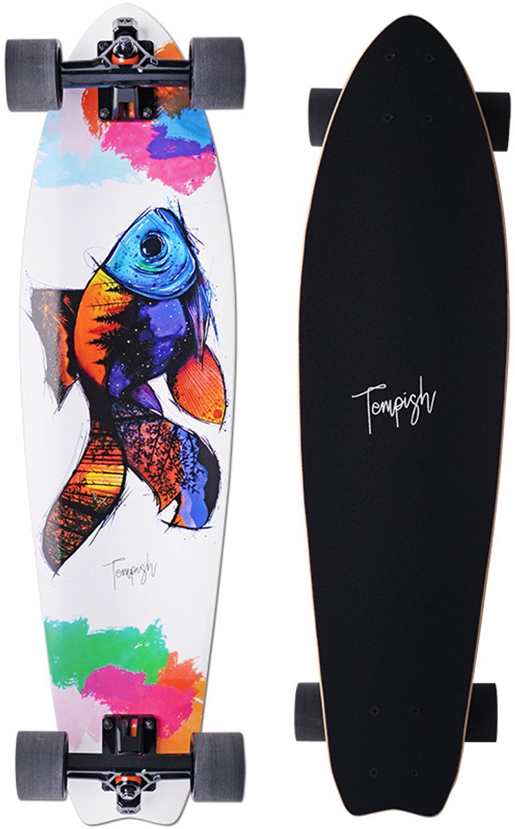 Tempish – fish-in longboard – 32,5 tommer 82 cm – cruiser skateboard – glat kørsel på dæk