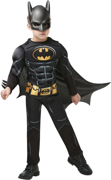 Rubies France - batman luksus drengekostume med maske - 128 140 (9-10 år)