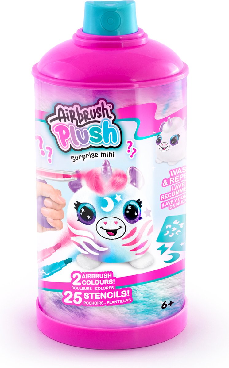 Kanallegetøj mini airbrush plys 1 pakke