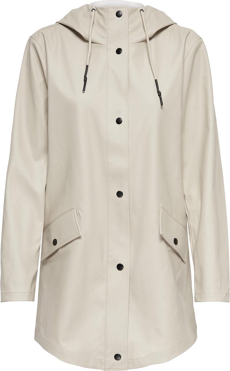 Only jakke onlelisa regnfrakke otw noos 15261734 sølvfor dame str. - s