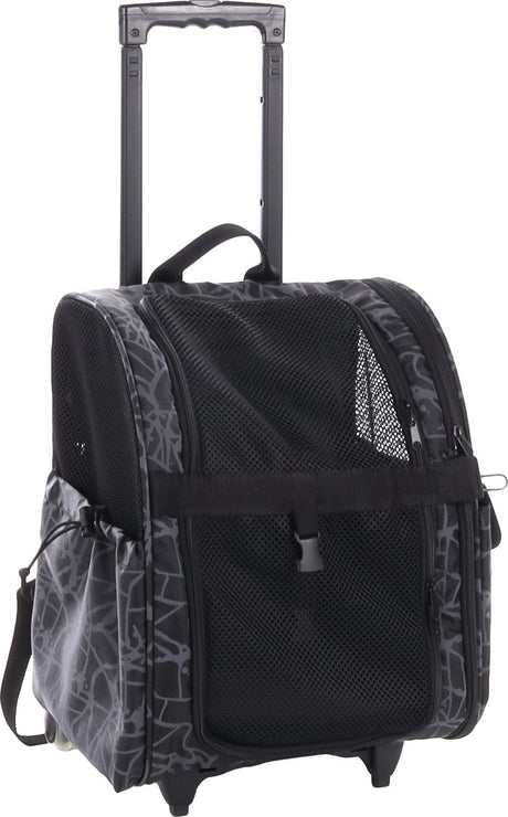 Flamingo smart city hundevogn - sort - 32 x 29 x 52 cm