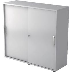 Bach skydedørsskab hammerer 1753s re melamin 120x40x110cm grå