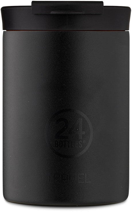 24 flasker 24 flasker rejse tumbler smoking sort 350 ml rustfrit stål termokande kop bæredygtig