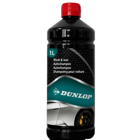 Dunlop bilshampoo - skummende - fjerner fedtinsekter - 1 liter - sort