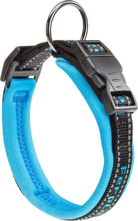 Ferplast hundehalsbånd sportsnylon 43 cm blå sort m