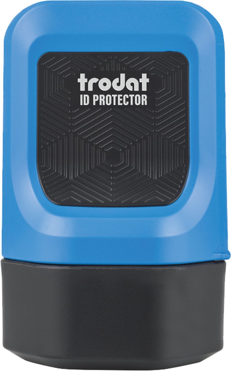 Trodat privacy roll-up stempel ID beskytter, blå