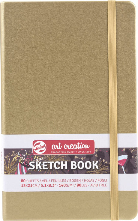 Talens art creation schetsboek witgoud 13 x 21 cm 140 g 80 vellen
