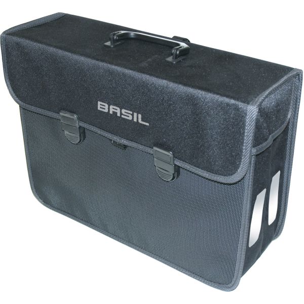 Basil Malaga XL - enkelt cykelpose, unisex, sort