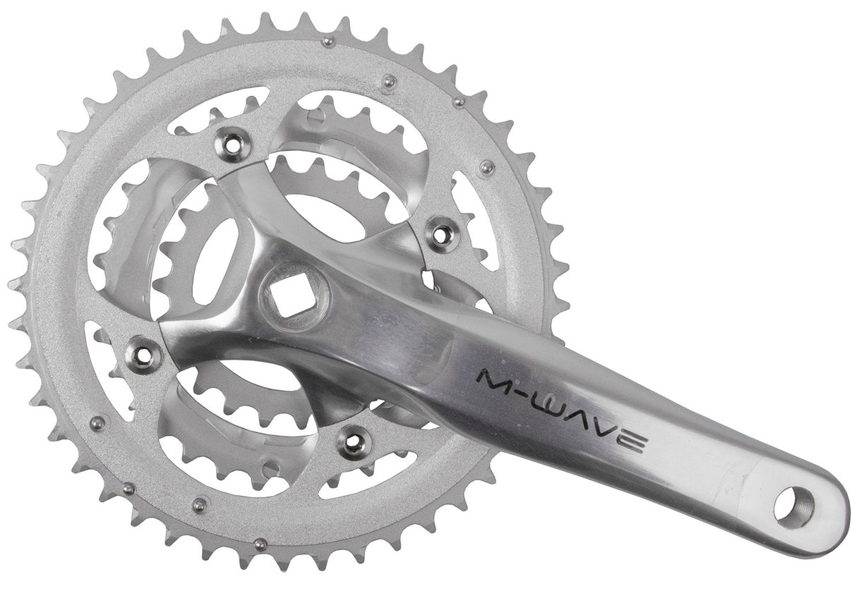 M-wave kranksæt 22 32 44t 170mm 8-9 speed sølv
