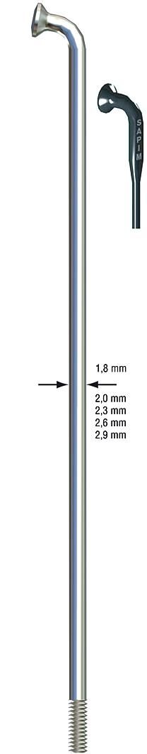 Sapim talte leder talte leder sst 2x184mm b