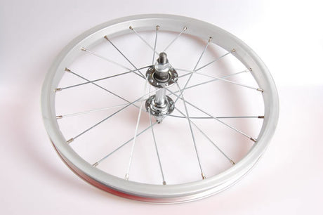 KT forhjul 16x1,75 lakeret aluminium sølv