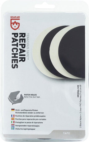 Gear-aid gear aid - reparationsplastre - rund - 4 stk