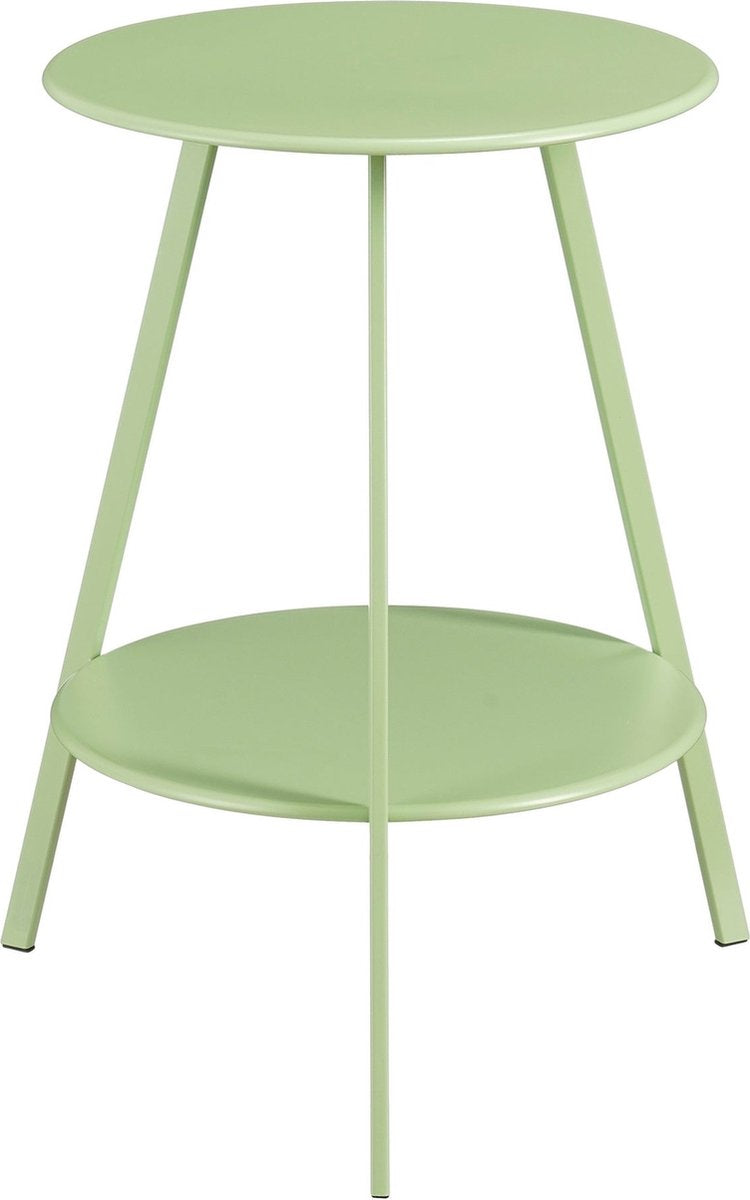 Mica decorations seatle bijzettafel voor buiten - h58 x ø46 cm - metaal - mintgroen