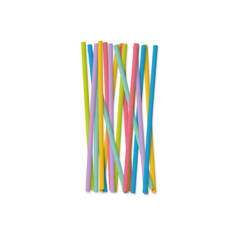 Paperdreams drinkrietjes - party dots - papier 19cm 18-delig