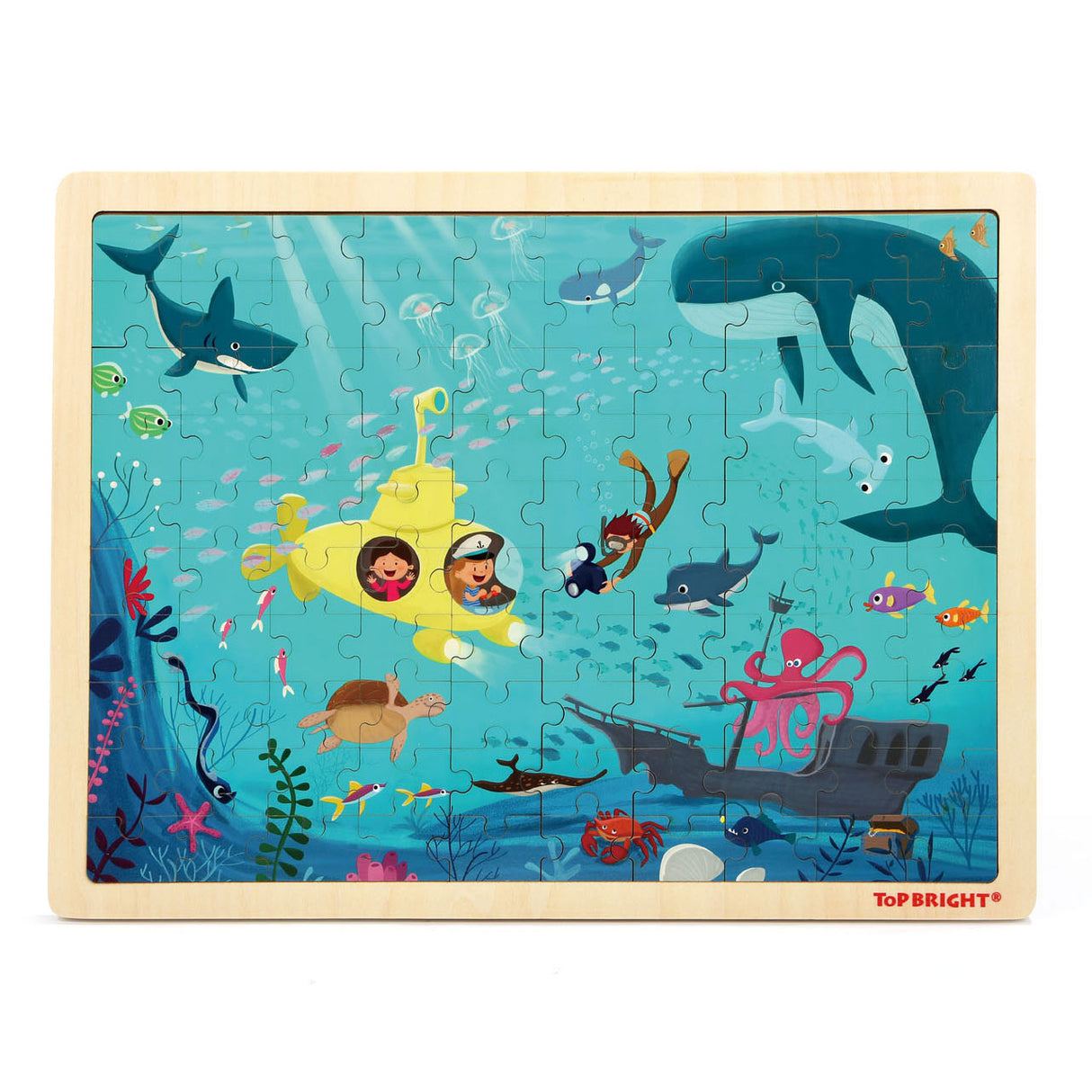 Topbright Wooden Jigsaw Puzzle Underwater World, 100 ..