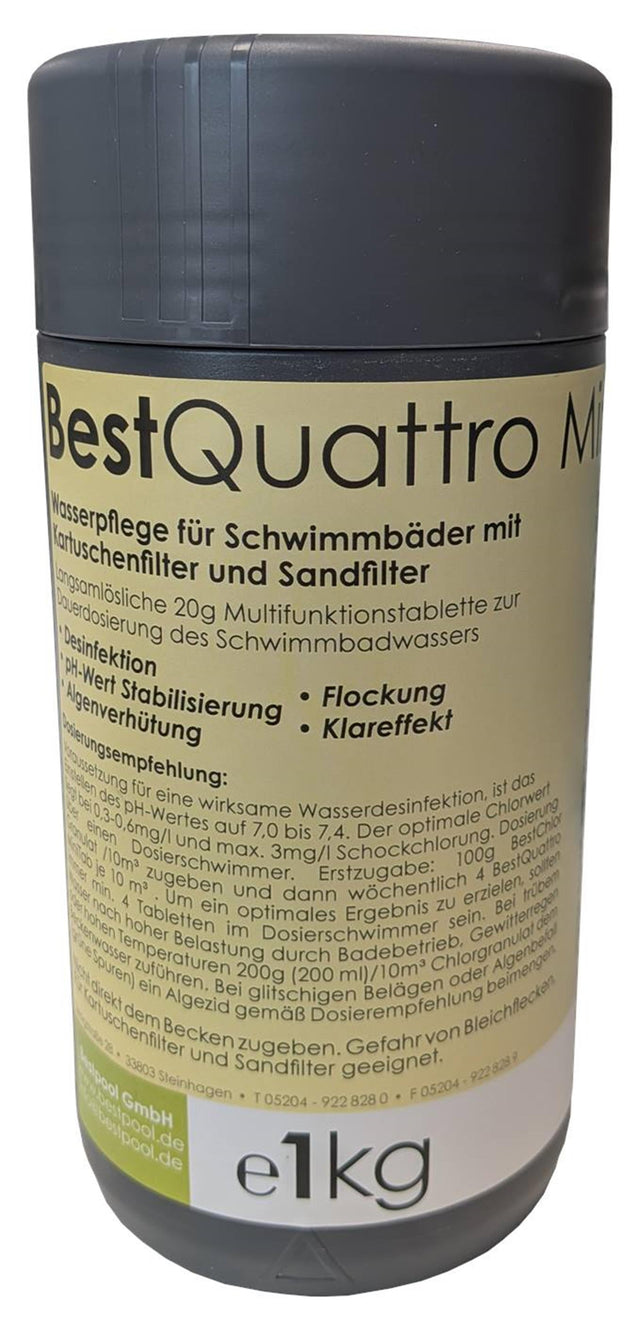 Bestpool klortabletter 200gr krukke á 1kg
