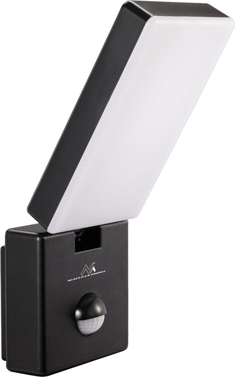 Maclean - LED udendørs lampe med PIR bevægelsesdetektor - 10w - 800lm - 4000k - ip65 - sort - mce516 b