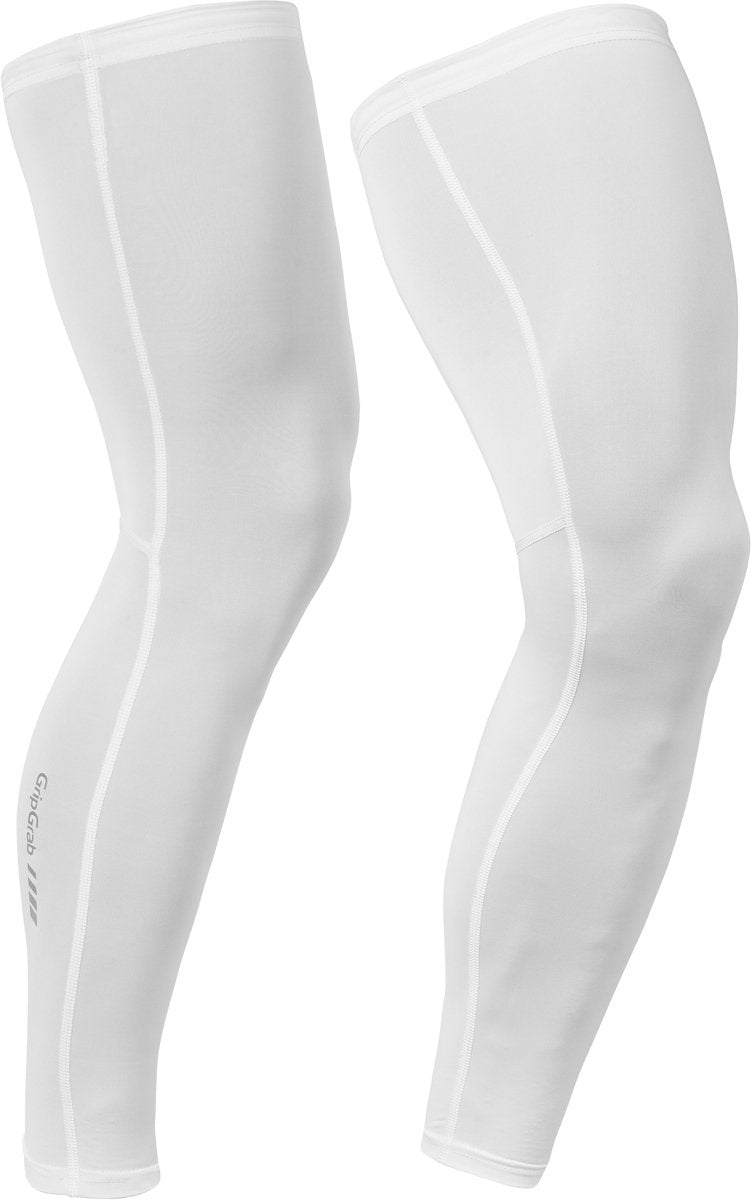 Gripgrab - UPF 50+ UV protect benvarmere sommer cykel UV beskyttelse ben ærmer - unisex - hvid