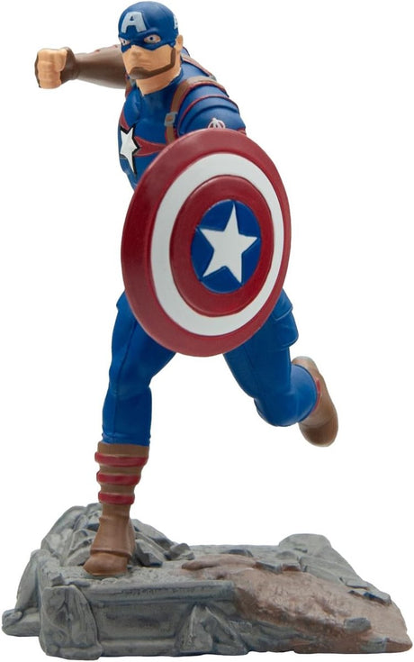 Bullyland 11335 – spillefigur og samlerfigur Captain America fra Avengers, ca. 11 cm – naturtro og rigt detaljerede – ideel som kagefigur og lille gave til børn fra 3 år.