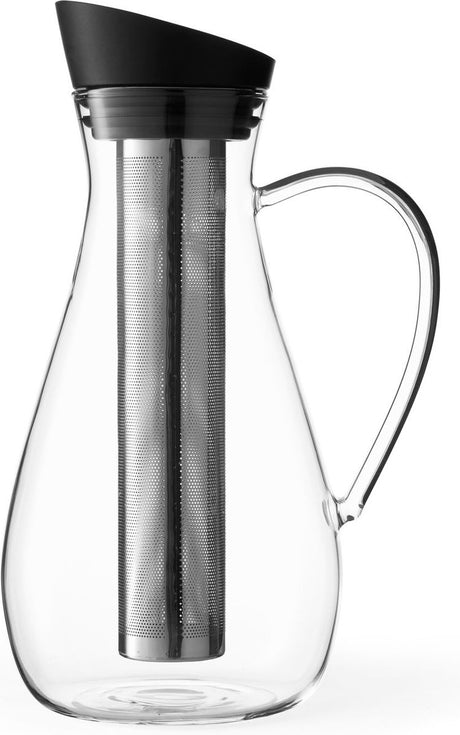 Viva scandinavia - hydreringsinfusionskaraffel til iste - inkl filter - 1,5 liter - sort