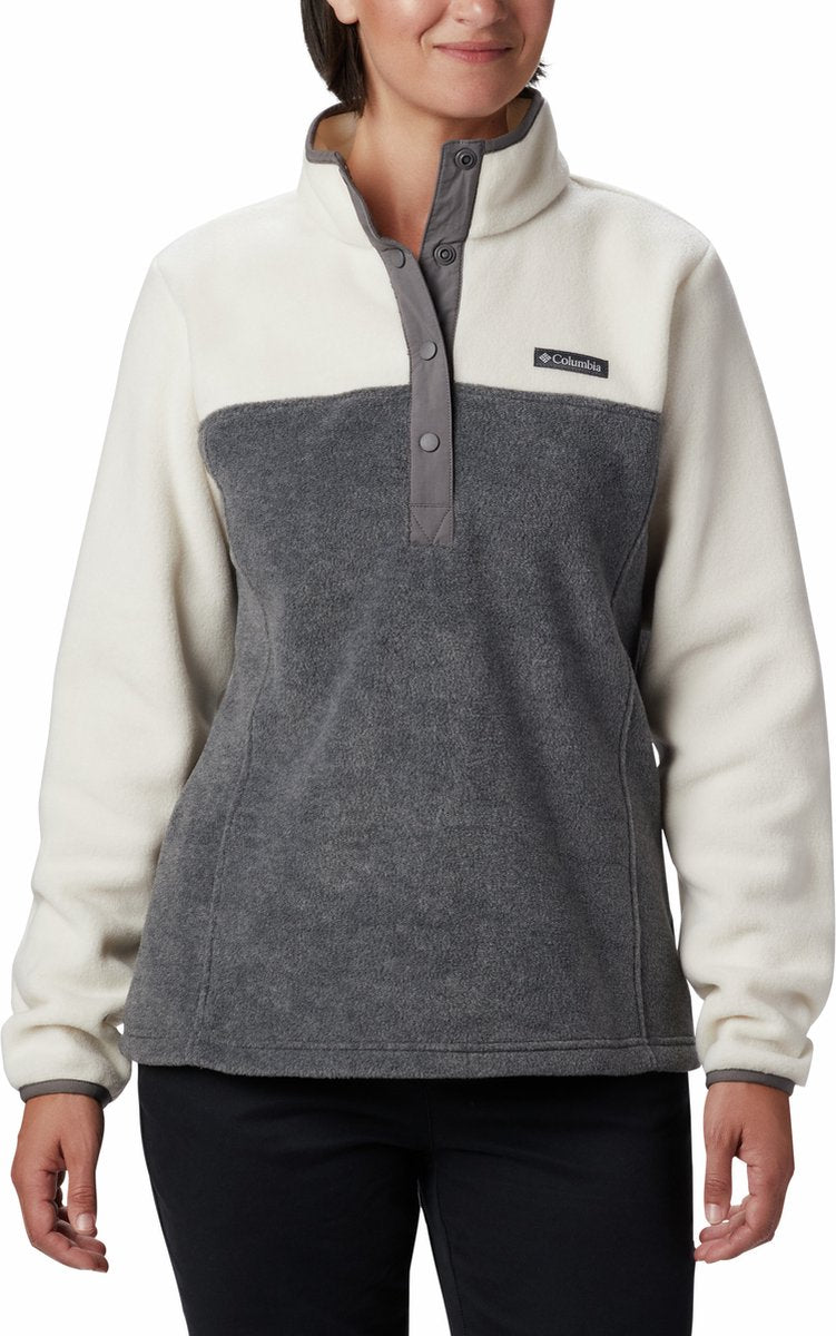 Columbia benton springs™ 1 2 fleecetrøje med trykknapper - udendørs sweater - sweater - dame - str. xs