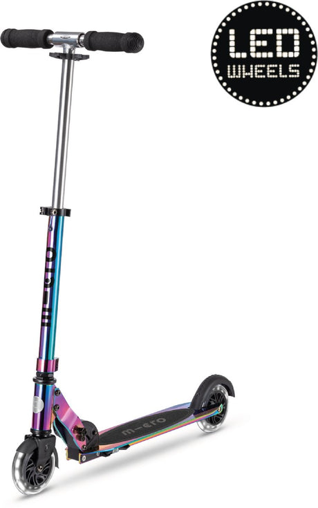 Micro - sprite 2-hjulet folde scooter LED - neokrom