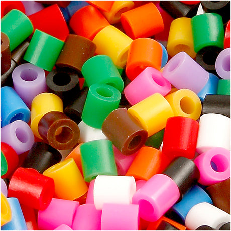 Creativ virksomhed https: www.cchobby.nl strygeperler-5x5-mm-hul størrelse-2-5-mm-medium-standardfarver-5000-stykke-1-spand