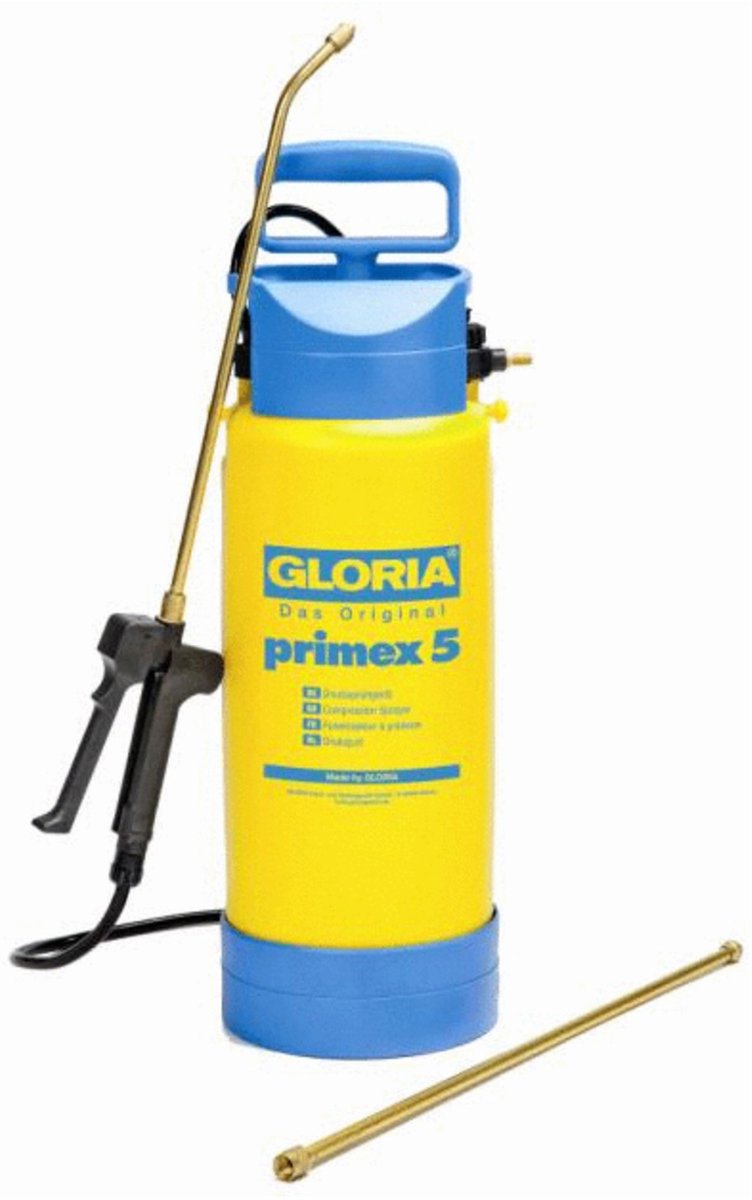 Gloria tryksprøjte primex 5 - rygsæk tryksprøjter - 41x36x55,5 cm 5 l gul blå str. 5