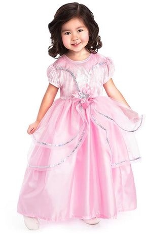 Små eventyr - royal pink prinsessekjole - størrelse l (110-122)