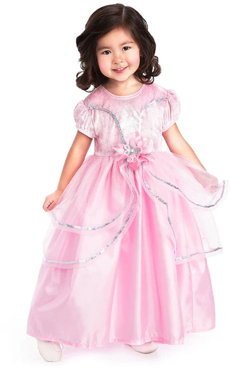 Små eventyr - royal pink prinsessekjole - størrelse l (110-122)