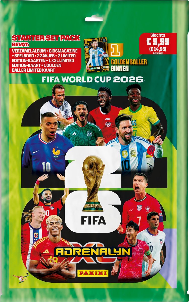 Panini – adrenalyn xl 2026 – startpakkekort – ringbind