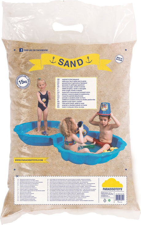Paradiso hjemmeunderholdning Paradiso legetøj legesand vasket 15 kg