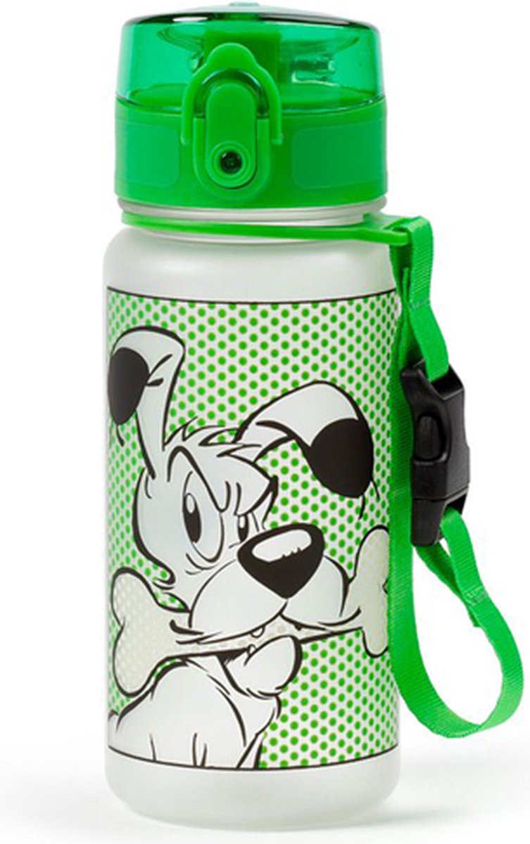 Puckator drikkeflaske til børn idefix (dogmatix) asterix pop top 350ml brudsikker