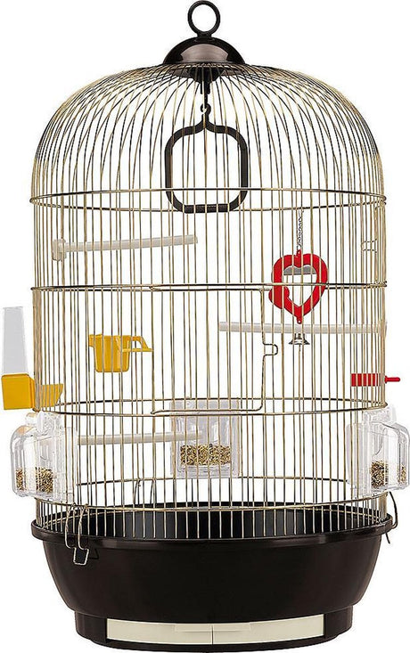Ferplast diva antikt fuglebur - brun - 40 x 40 x 65 cm