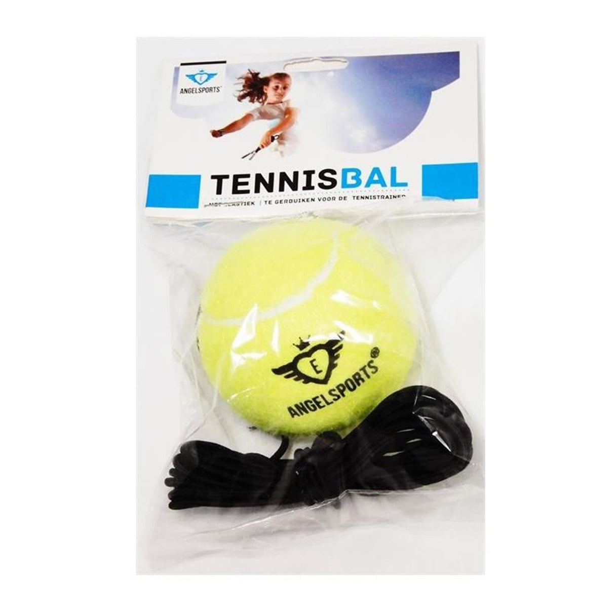 Engelhart tennisbold med elastik
