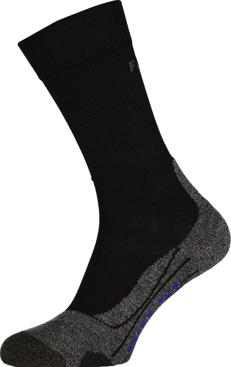 Falke tk2 cool anti-blister tyk lyocell funktionelt materiale gåstrømper herre sorte - str. 42-43