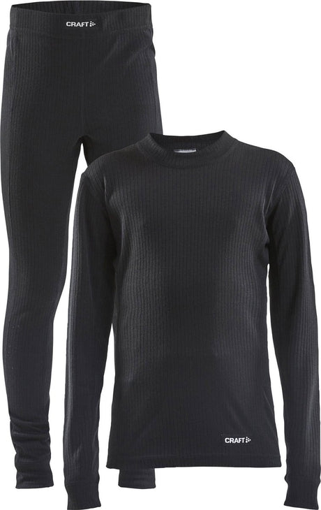 Craft kerne tør baselayer termohærdende børn - sort - størrelse 122