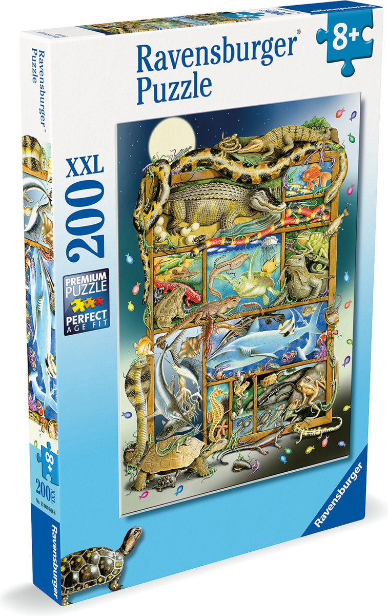 Ravensburger puslespil krybdyr - puslespil - 200 brikker