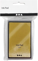 Creativ firma stempel blæk, guld, h: 2 cm, mål 9x6 cm, 1 stk.